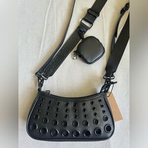 Steve Madden Black Bagata Crossbody Purse